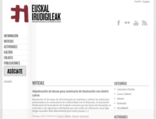 Tablet Screenshot of euskalirudigileak.com